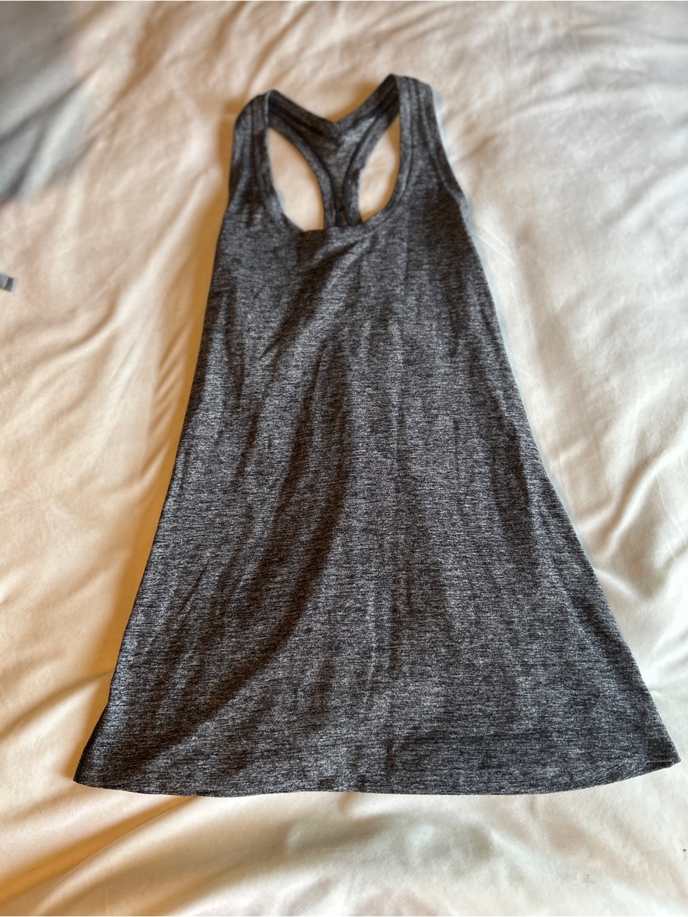 lululemon athletica Heather Charcoal Racerback Tank
